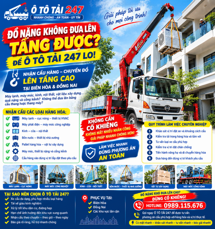 Dịch Vụ Chuyển Đồ Lên Cao