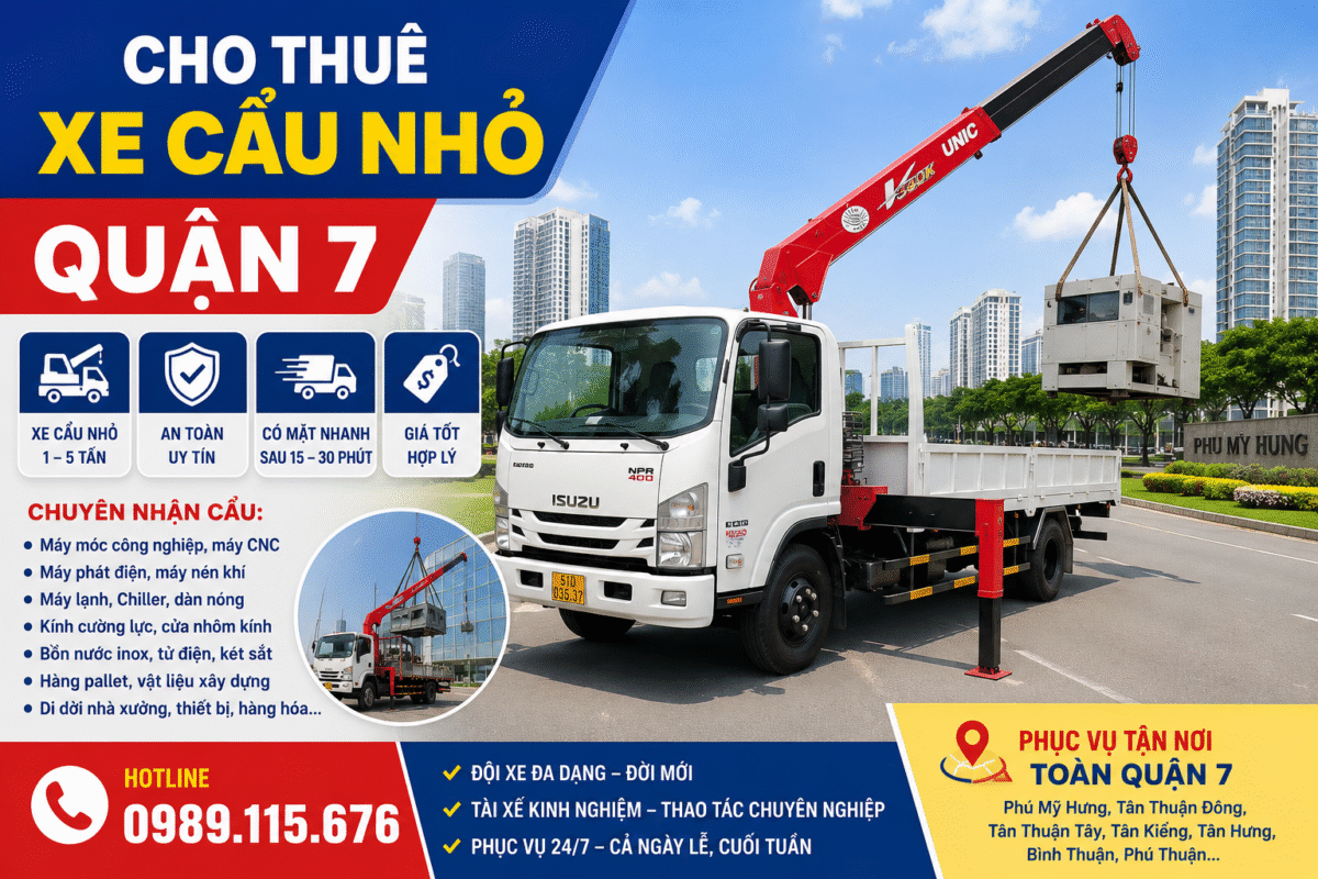 Cho thuê xe cẩu nhỏ quận 7