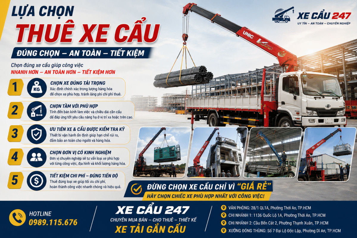 Lựa Chọn Thuê Xe Cẩu