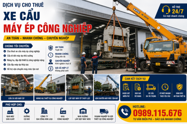 XE CẨU MÁY MÓC, THIẾT BỊ 