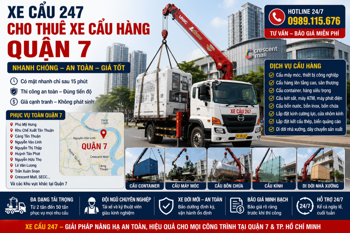Xe cẩu quận 7