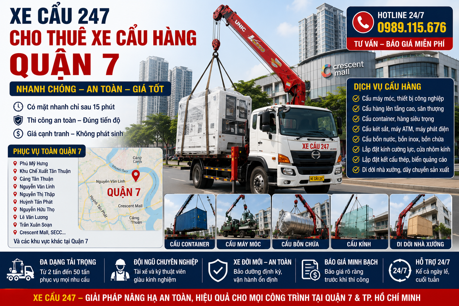 Xe cẩu quận 7