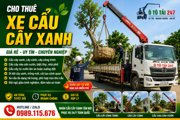 Xe Cẩu Cây Xanh