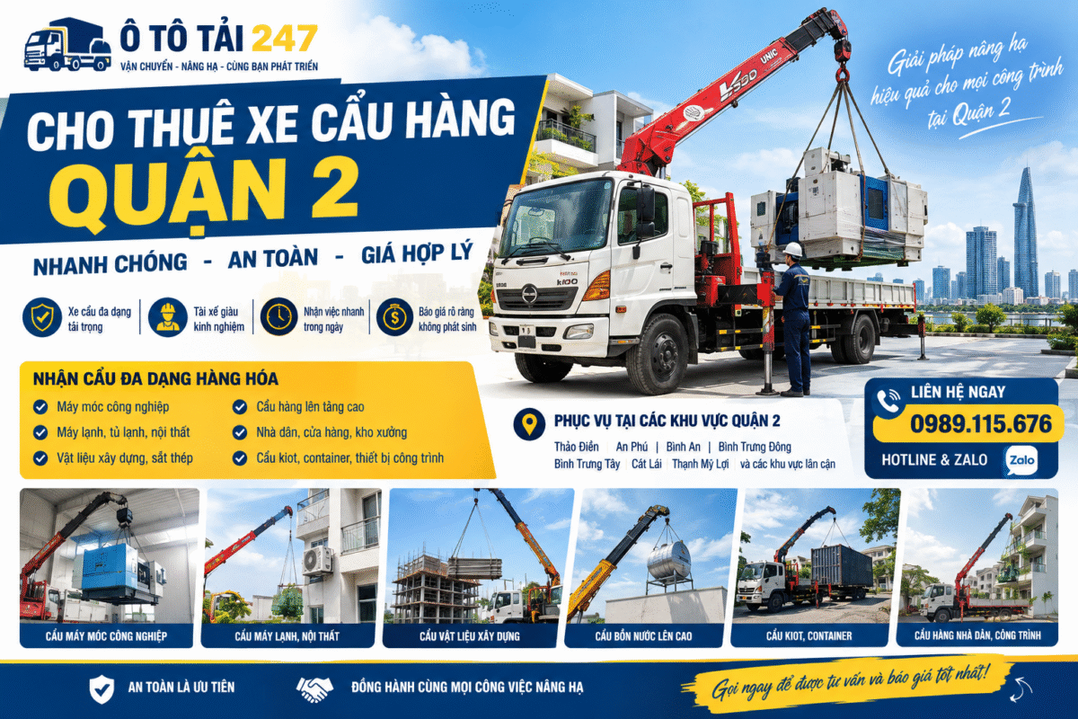 Xe Cẩu Hàng Quận 2