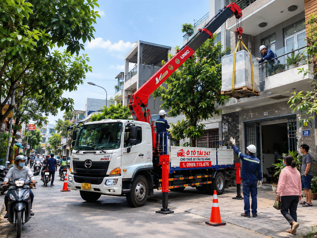 Cho Thuê Xe Cẩu Tự Hành Giá Rẻ