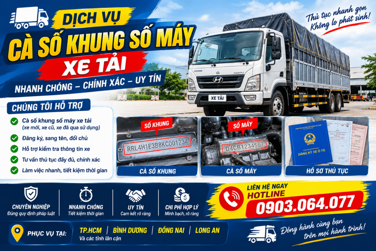 Dịch Vụ Cà Số Xe Tải