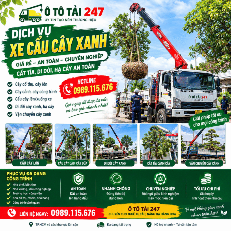 Dịch Vụ Xe Cẩu Cây Xanh